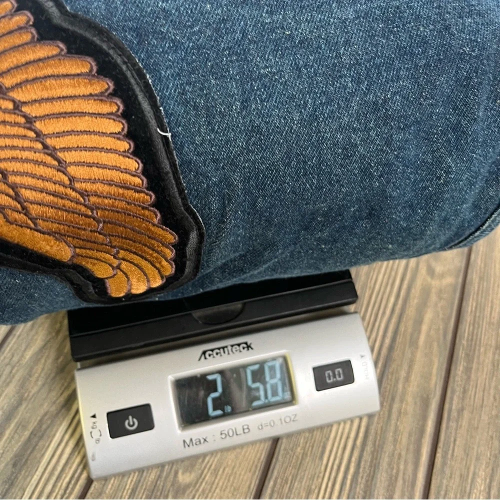 Bikers Edge Denim Motorcycle Vest with Patches Men's Large - Picture 14 of 14